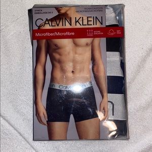 3 Pack - Brand New Calvin Klein Microfiber Trunks